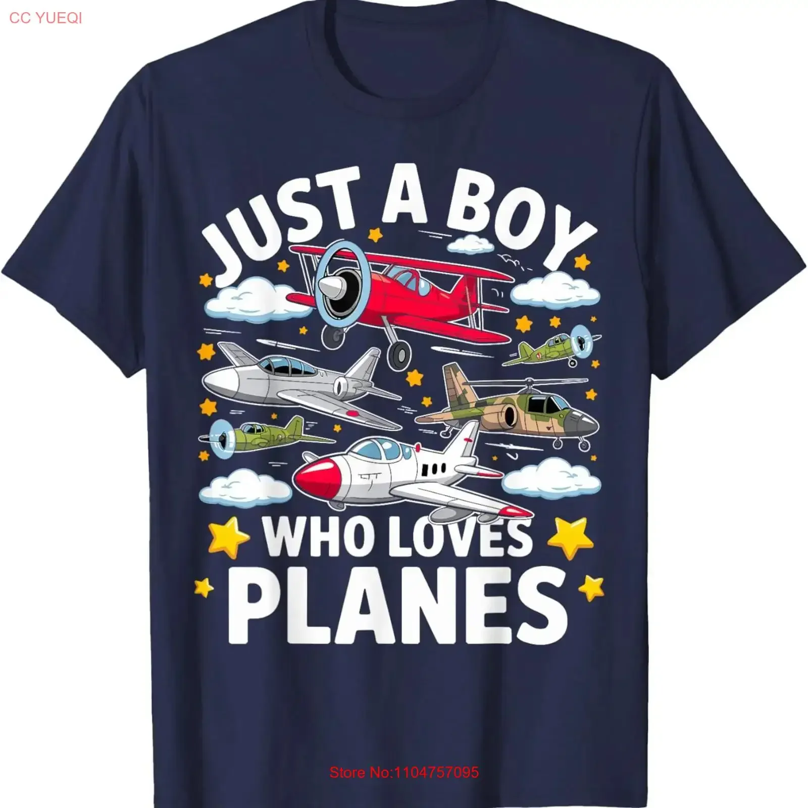 Aircraft Lovers Just A Boy Who Loves Planes Airplane T Shirt  vintage Washed Versatile fashion graphic streetwear Breathable