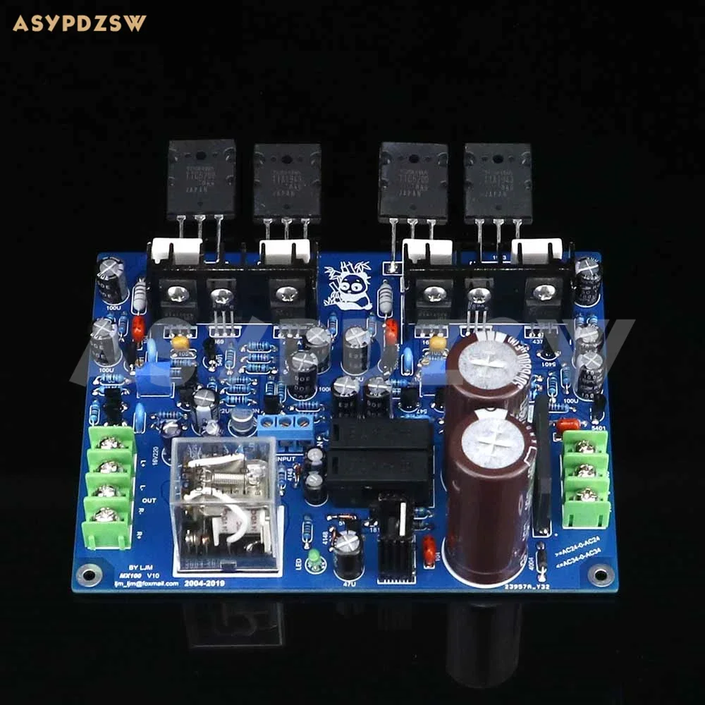 

MX100 Stereo TTA1943 TTC5200 Power amplifier With speaker protection DIY Kit/Finished board