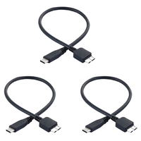 2025 New-3X Hard Drive Cable,USB 3.1 Type-C Male To USB 3.0 Micro-B Male Data Cable For Tablet Phone
