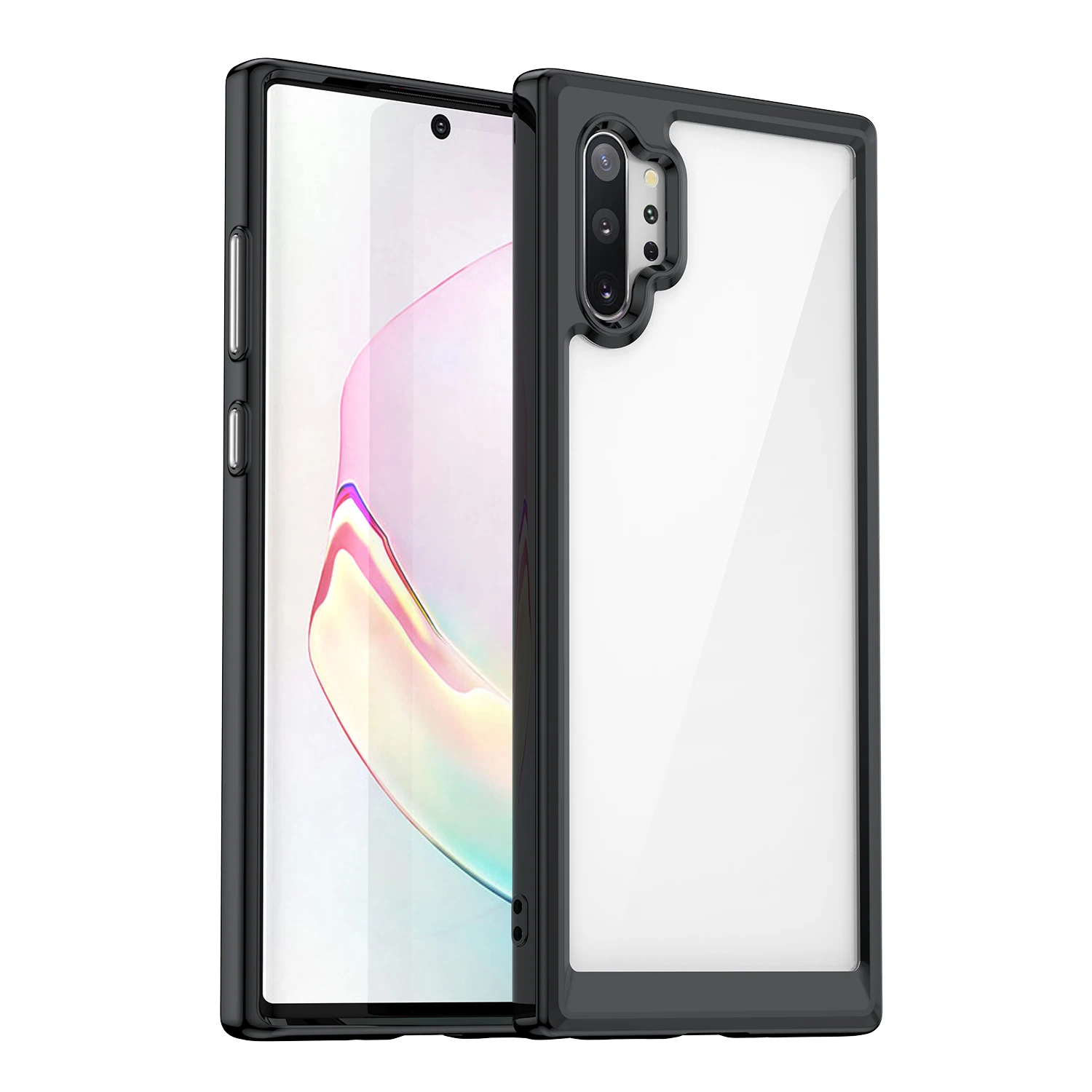 

Luxury Transparent Cases For Samsung Note10+ Galaxy Note10 plus 5G Shockproof Acrylic Cover for galaxy note 10 Soft Mobile Shell