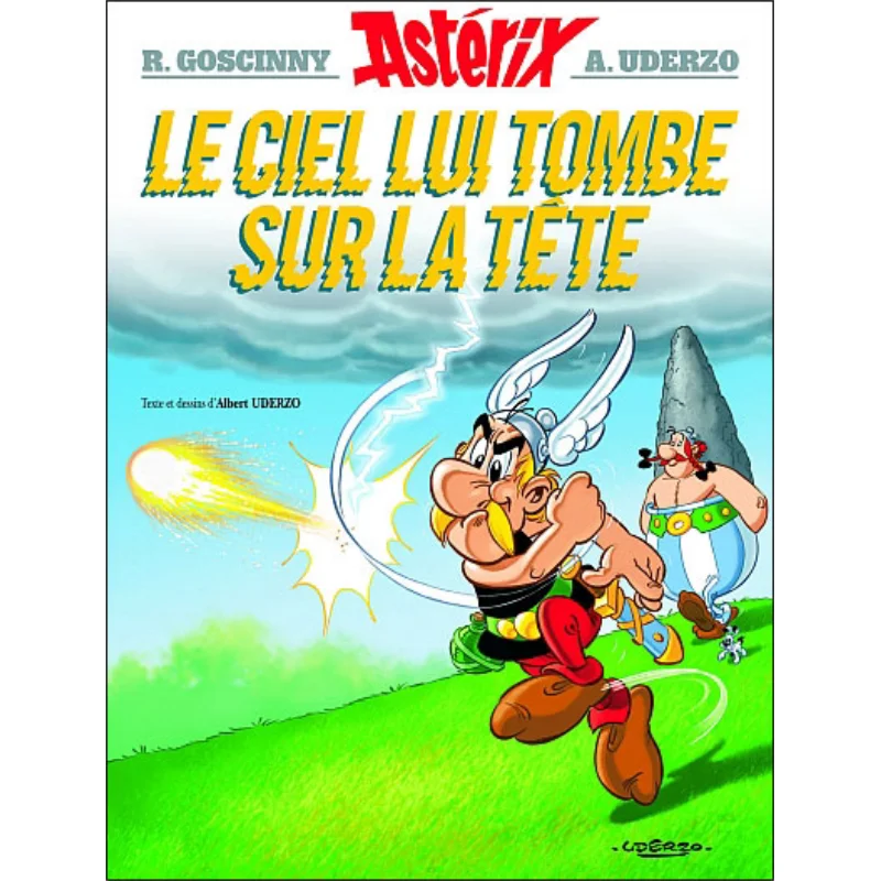 Asterix Volumen 33 El cielo caeda en su cabeza Albert Uderzo Hachette Livre International 9782864971702 Libro