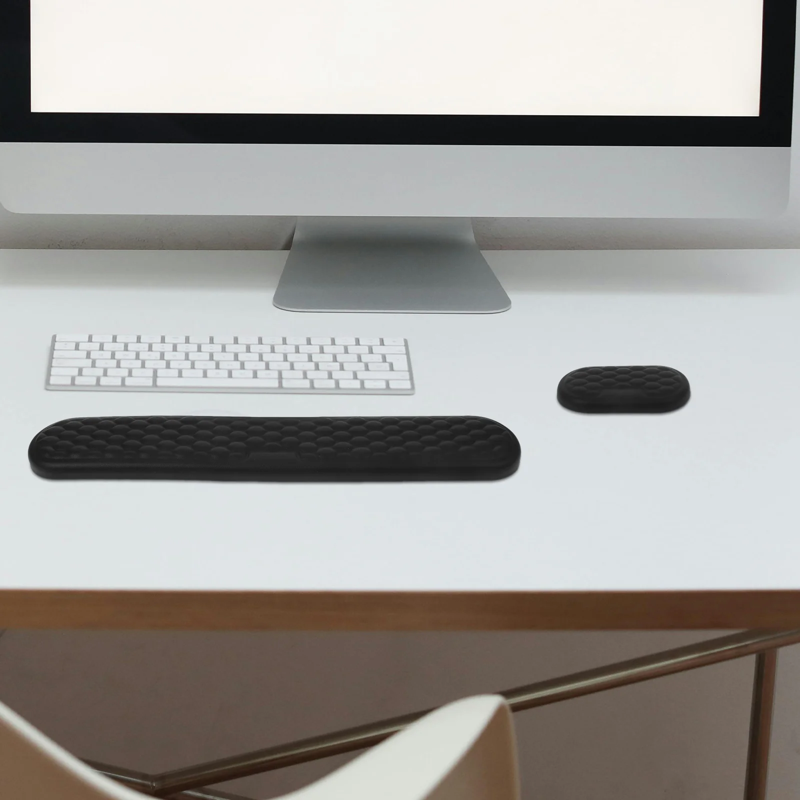 

1 set 1 Set Of Keyboard Pad Support Ergonomic Silicone Mouse Wrist Pad For Computer Office Home Use Anti-Skid Wrist Support Mat