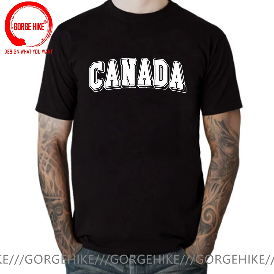 True North Strong Canada T-Shirt Canadian Map Flag T Shirt Toronto Ontario Canada Maple Leaf Canada Day Letter Printed Tee shirt