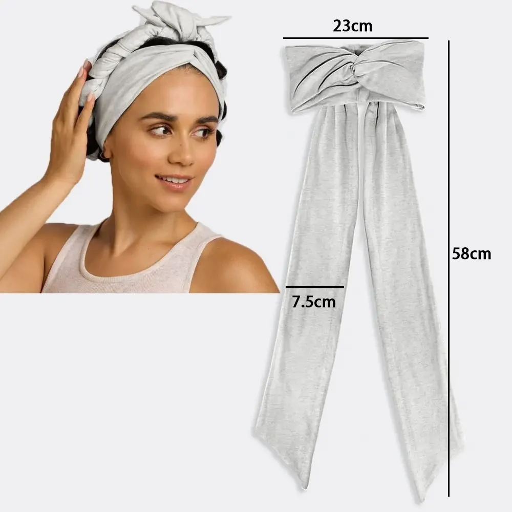 Einfaches 2-in-1 Hitzefreies Locken-Stirnband, kein Hitzebedarf, langes Band, Lockenwickler für die Nacht, weicher Lockenstab für Frauen – Detail 1