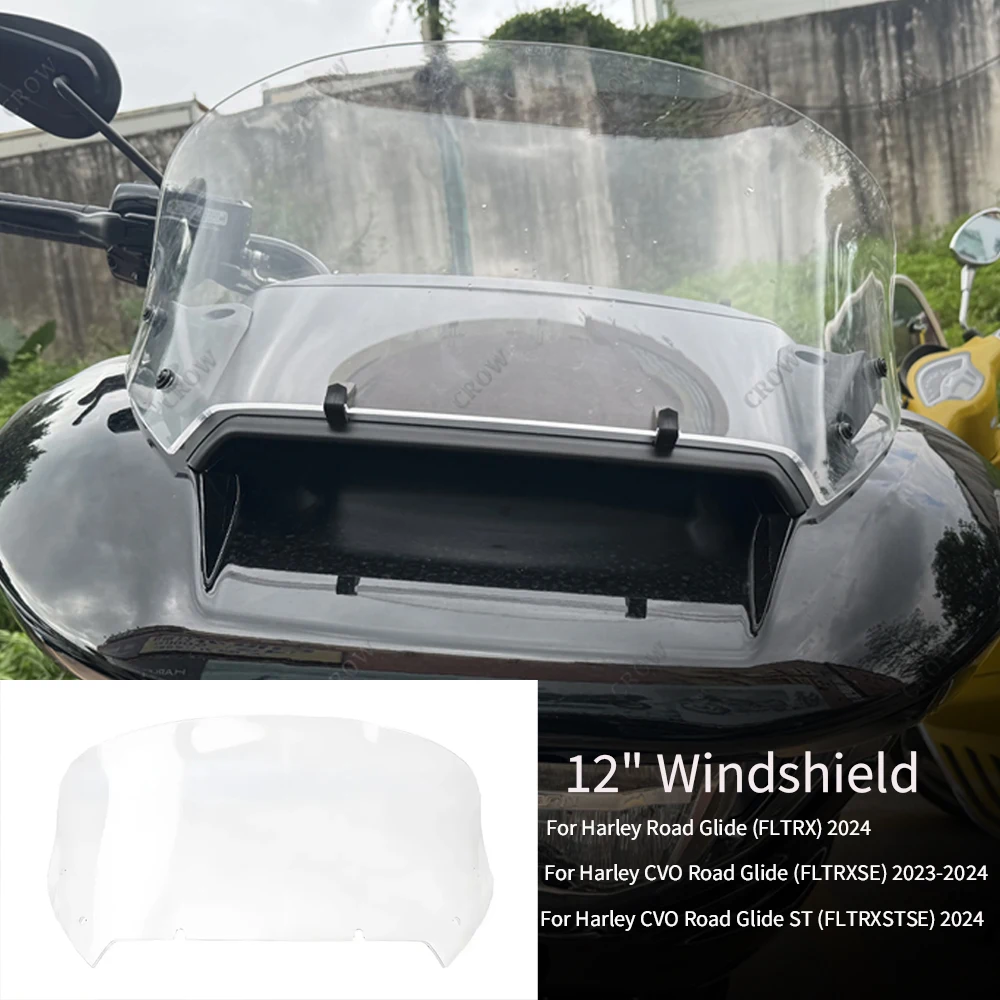 Motorcycle Accessories Smoky/Transparent  Windscreen Wind Deflecto 12