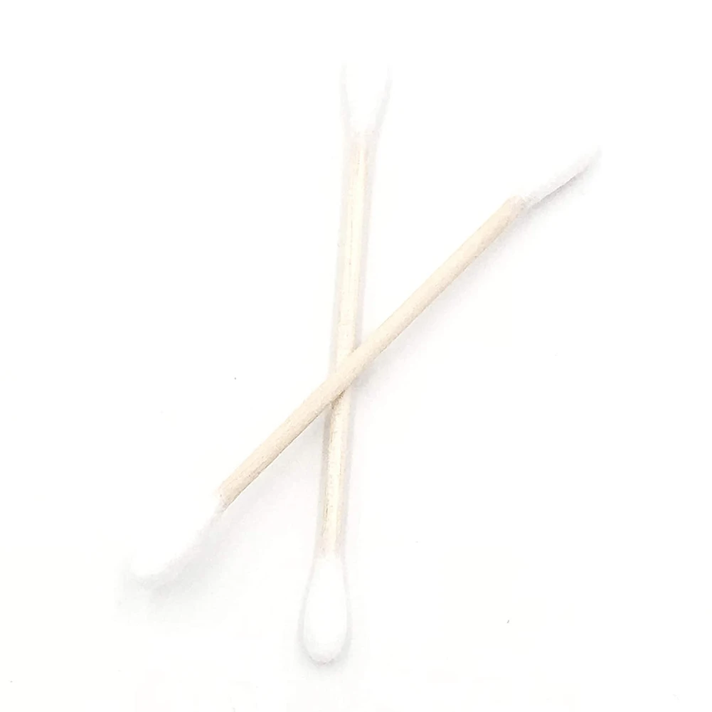 100 Count Cotton Swabs Biodegradable Cotton Buds Multifunction Round Tips Swabs for Ears Makeup Daily Cleaning