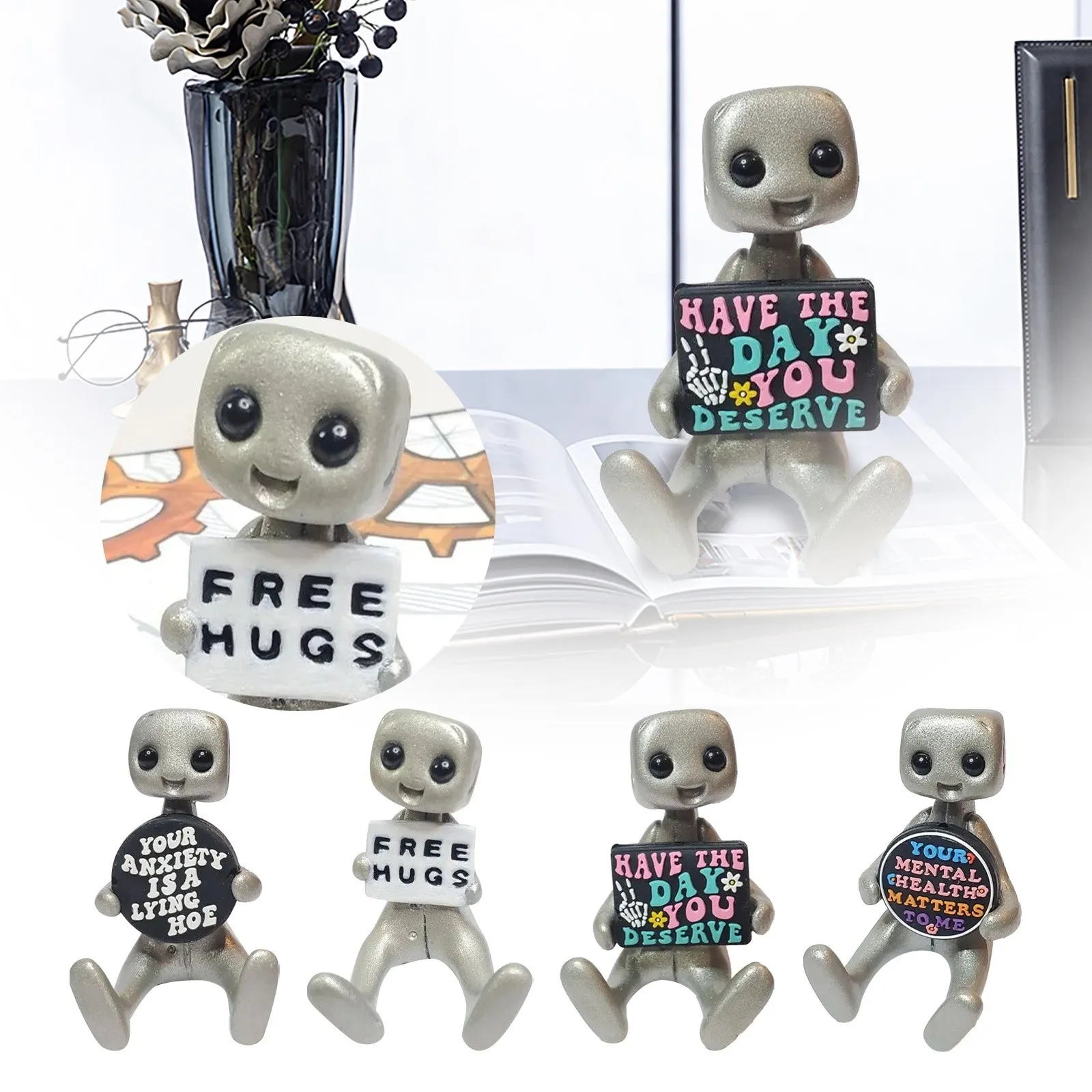 Your Anxiety Is A Lying Hoe Robot Lying Robot Office Christmas Trees Decorations 2024 Party Supplies