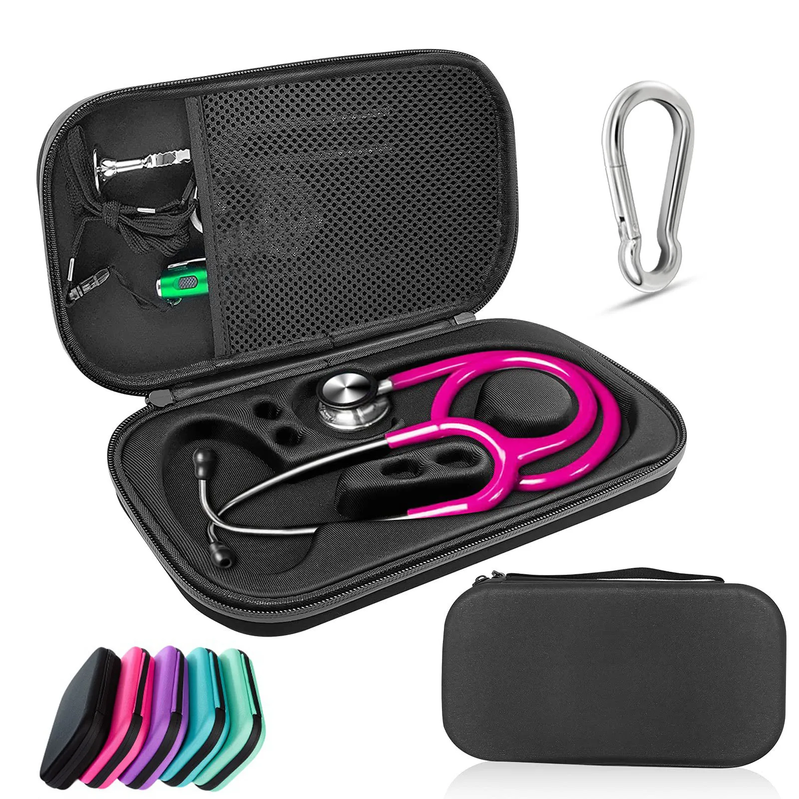 Portable Medical Stethoscope Case Lightweight Stethoscope Storage Bag Organizer Shockproof Stethoscope Bag Travel Carrying Case