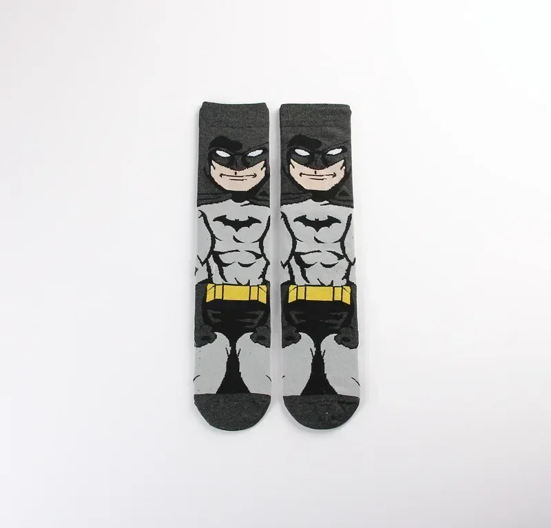 DC Batman Superman Anime Figure Joker Wonder Woman Superhero Cotton Knee Sock Adult Men Women Sports Casual Socks Birthday Gifts