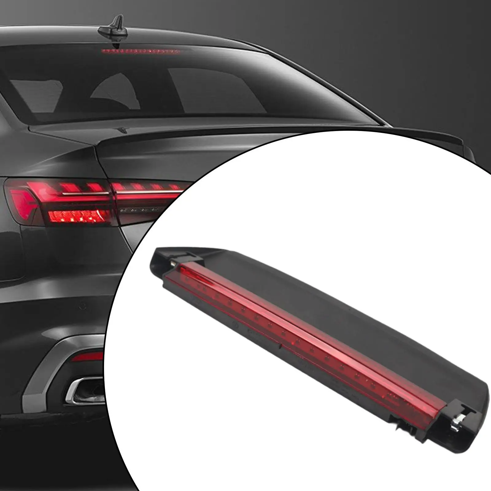 

Rear Center High Mount Stop Light 8W5945097 Professional Premium Easy to Install Practical Accessory Replace for Audi A8 D5