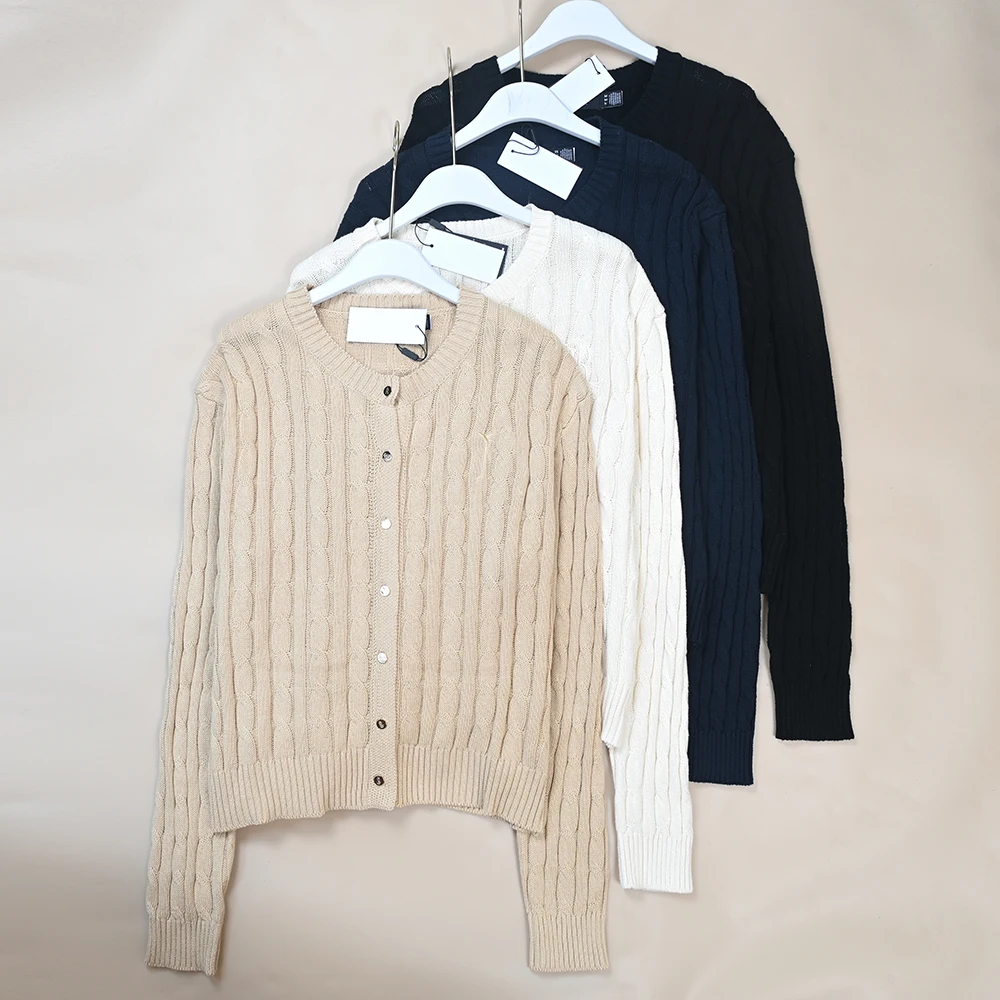 Embroidery Knit - Новый женский вязаный свитер с длинным
