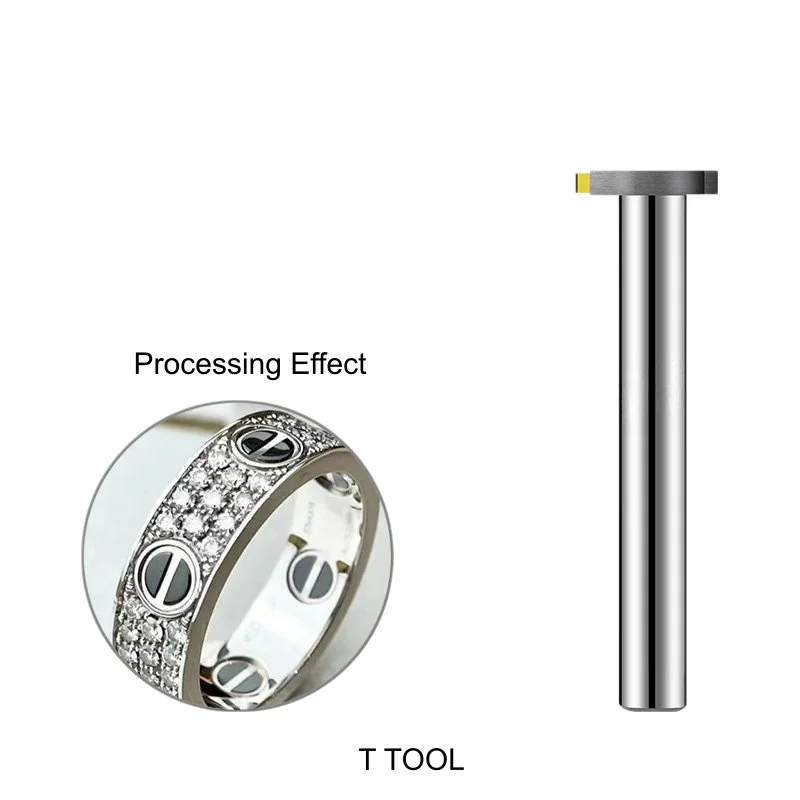 

MCD Single crystal diamond and gold jewelry T Tool CNC Milling Cutter