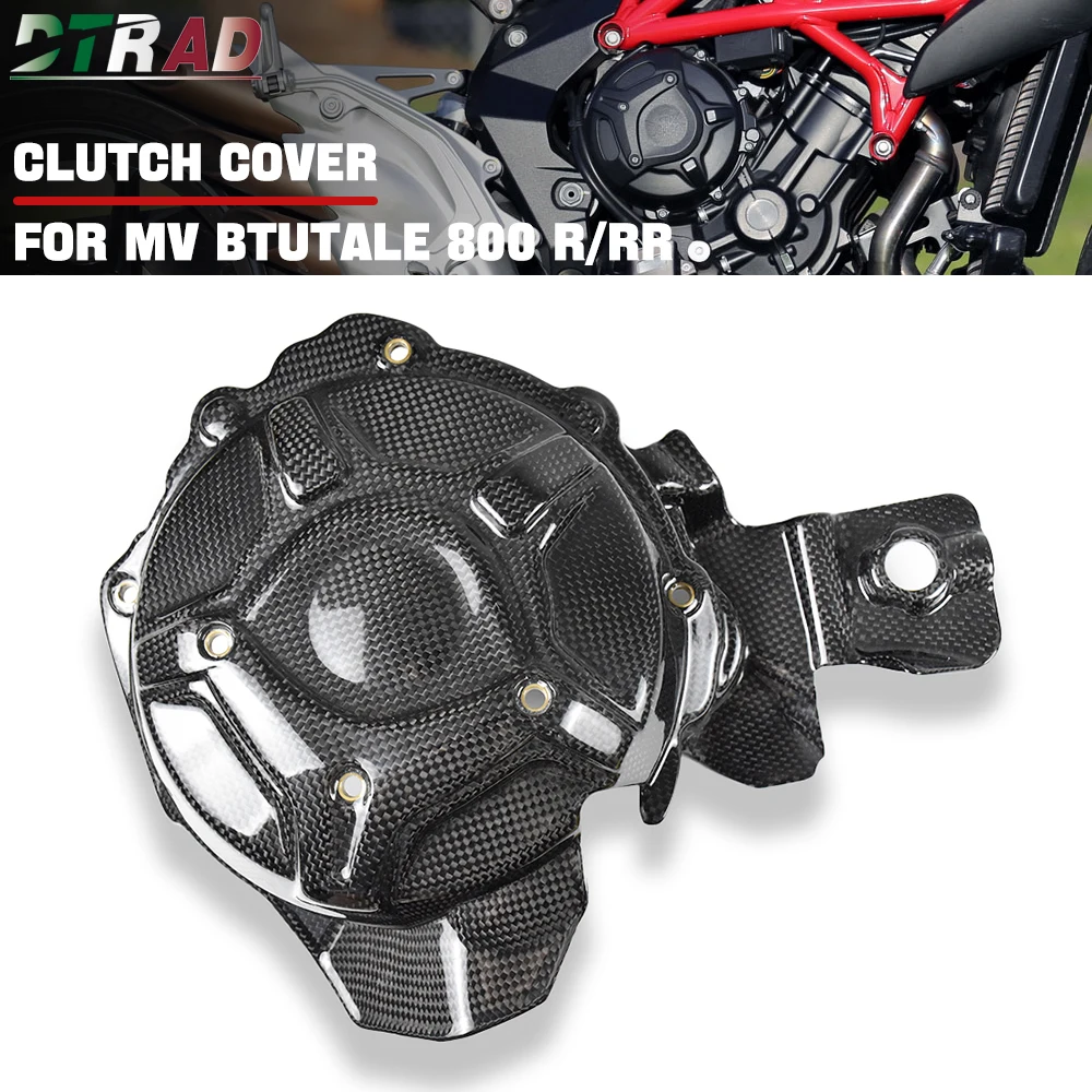 

For MV Agusta Brutale 800 R/RR/RC LH44 Carbon Fiber Clutch Cover Motorcycle Right Side Engine Case Cap Protection Modified Parts