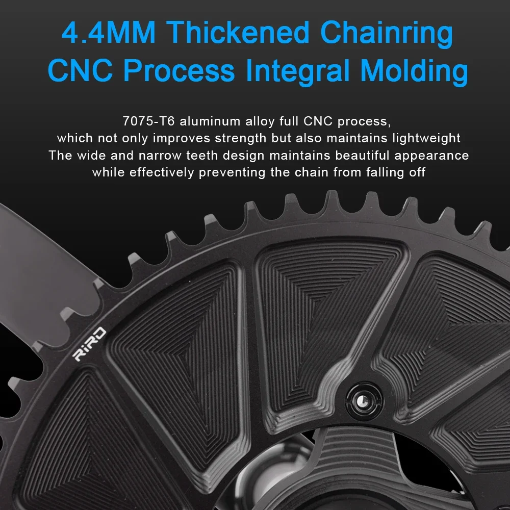RIRO 110 BCD Chainring 46T 48T 50T 52T 54T 56T 58T Bicycle Chainwheel for R7000 R8000 R9100 Aluminum Alloy Road Bike Chain Ring
