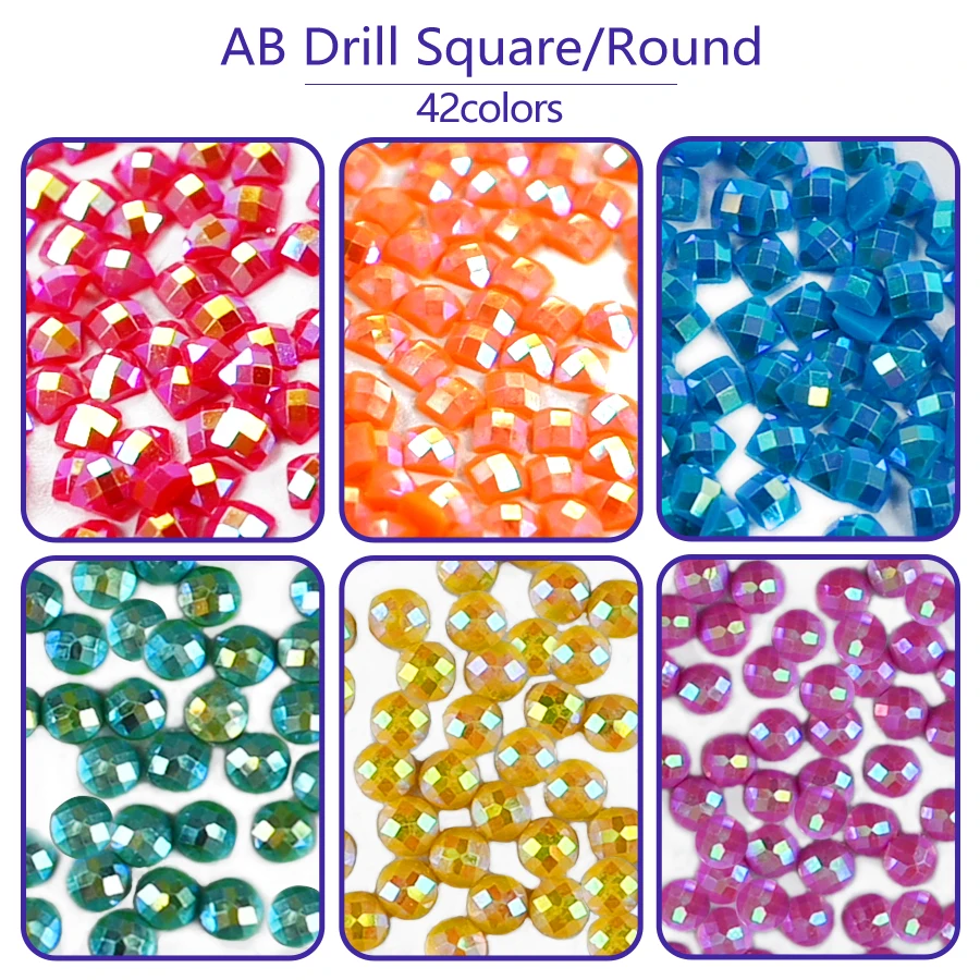 Photo Custom Poured Glue Diamond Painting 1 Special Drill AB Crystal Glowing Drill Decoration Embroidery Handmade ASF3000