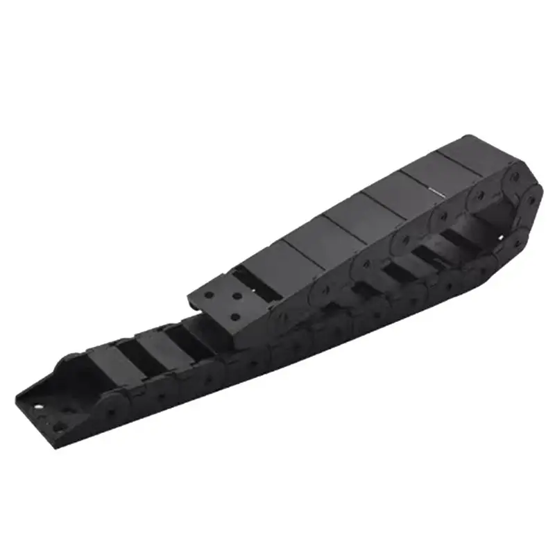 Happy New- Semi-Open Plastic Towline Transmission Drag Chain 18X25mm Bridge Type For Machine Cable Management