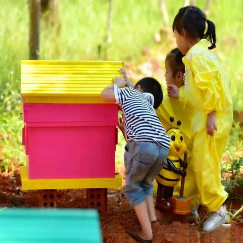 Yellow Cotton Children's Anti Bee Jumpsuit Breathable Full Body Beekeeping Clothing Professional Safe For Beekeepers Tools