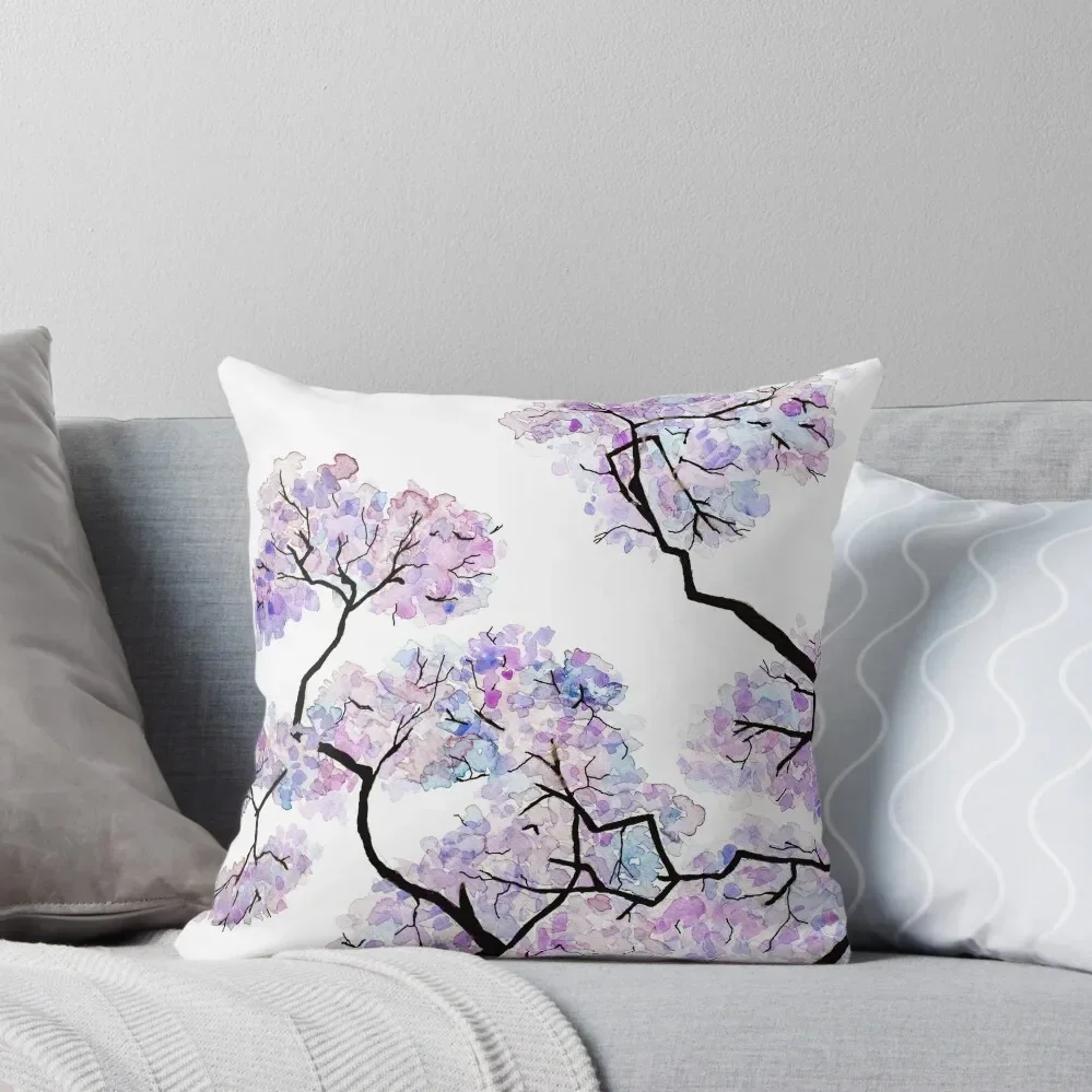 Jacaranda Throw Pillow Pillow Cases Decorative Pillow Decor New year