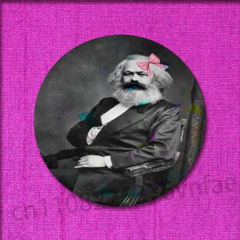 تشي غيفارا كارل ماركس شارة ل 32 مللي متر 25 مللي متر 44 مللي متر 75 مللي متر 58 مللي متر دبوس مستدير بروش شارة غطاء الديكور