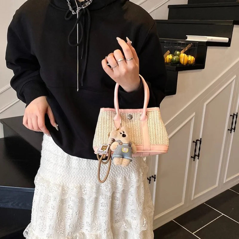 

Chic Pearl Strap Evening Mini Bag Women Designer Elegant Crossbody Featuring A Strand Of Faux Pearls