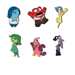 Inside Out Brooches Accessories Acrylic Cute Inside Out Pin Backpack Badge For Kids Adults Children Fans Gifts