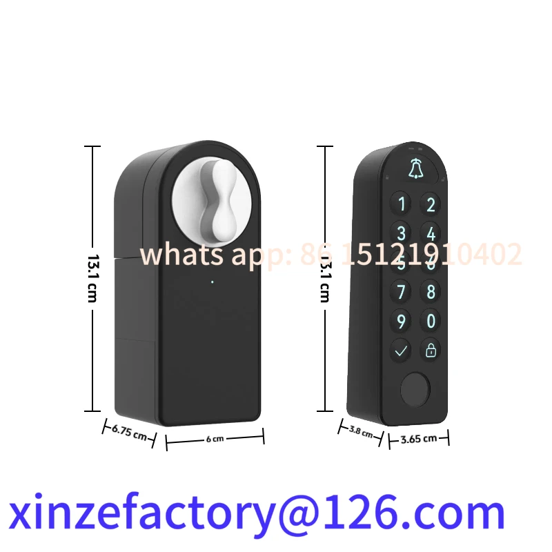 

Customizable No punching without removing the lock cylinder Electronic smart door lock, household fingerprint lock Password lock