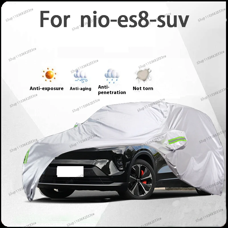 

For Nio ES8 Fit Car Cover - Waterproof, Dustproof, Sunshade (UV), Snowproof | Silve Full Cover with All-Day Protection