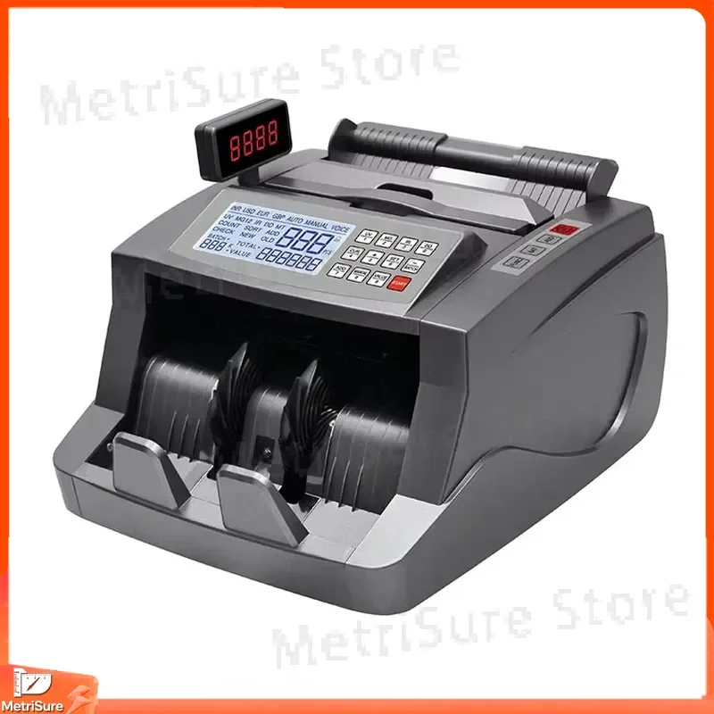 AL-6300 Money Counter Currency Detector Bill Counter Cash Counting for USD EUR GBP CNY with UV MG IR Detection