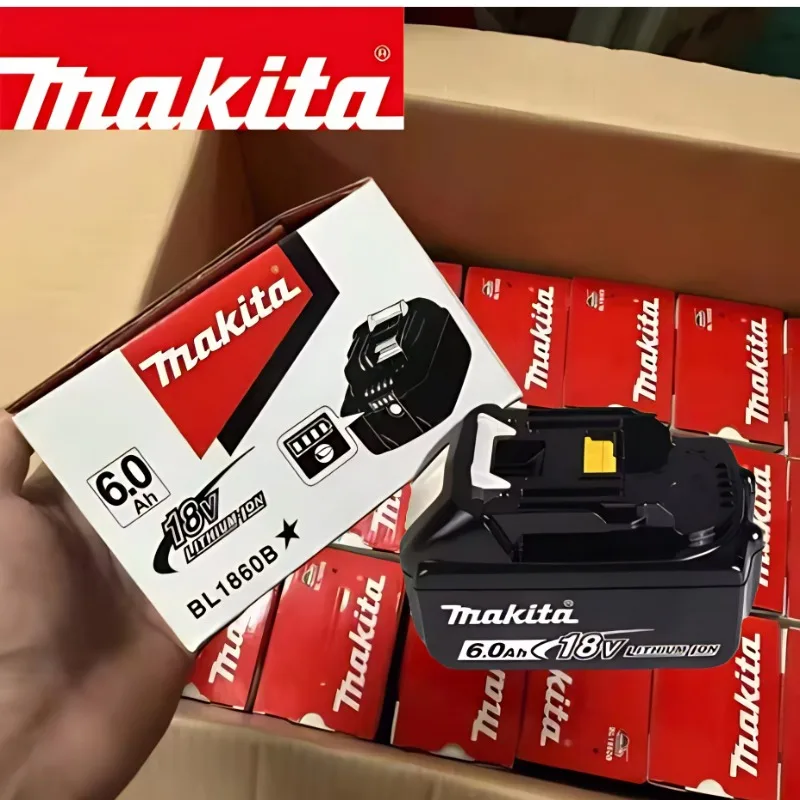 

2025Makita Genuine 18V Battery 10C Discharge Rate Battery Cell for Makita 18V LXT Power Tools 6.0Ah BL1860B Rechargeable Bat