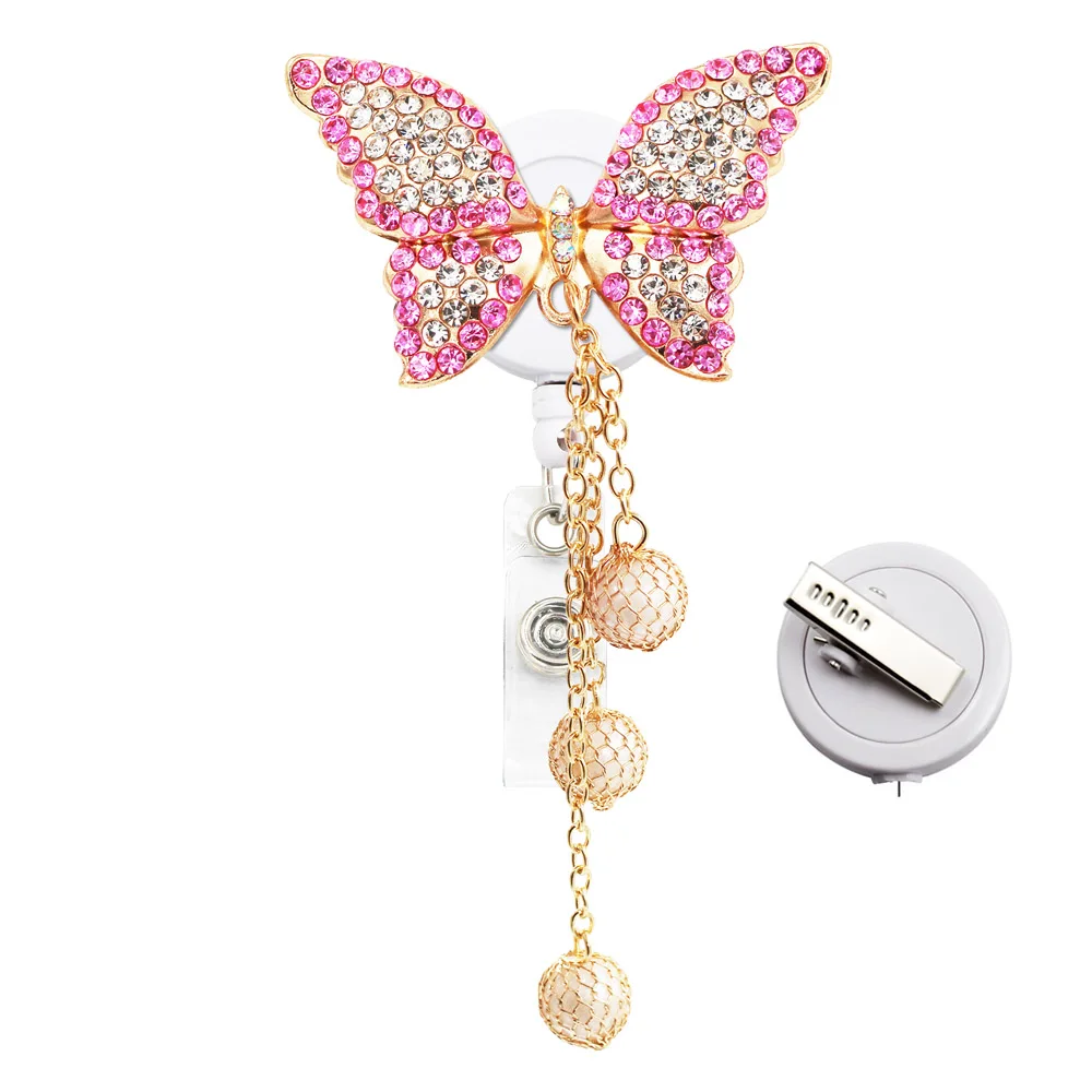Retractable Identification Id Card Holder Badge Reel Clip Pass Case Credencial Retractil Office Accessories