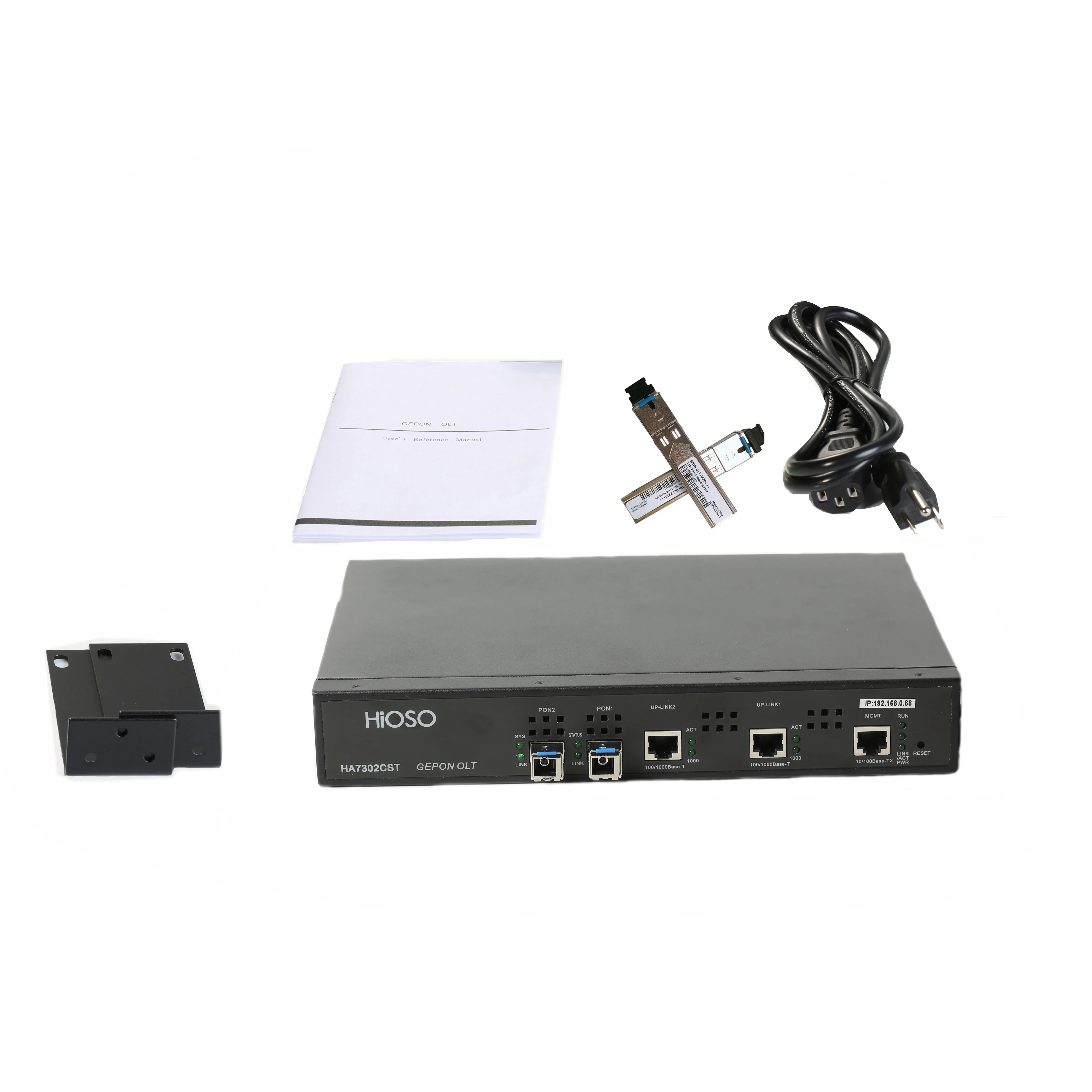 

2-портовый OLT Mini EPON с 2 SFP-модулями PX20+++, модули PON