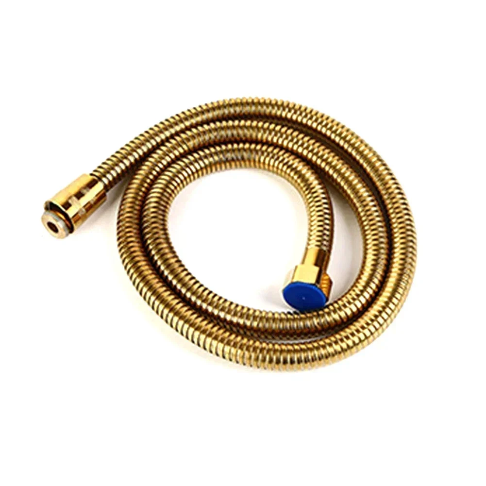 150cm Gold Flexible Anti Winding Handheld Shower Hoses GI/2 High Pressure Bath Stainless Steel High Temperature Explosion-proof