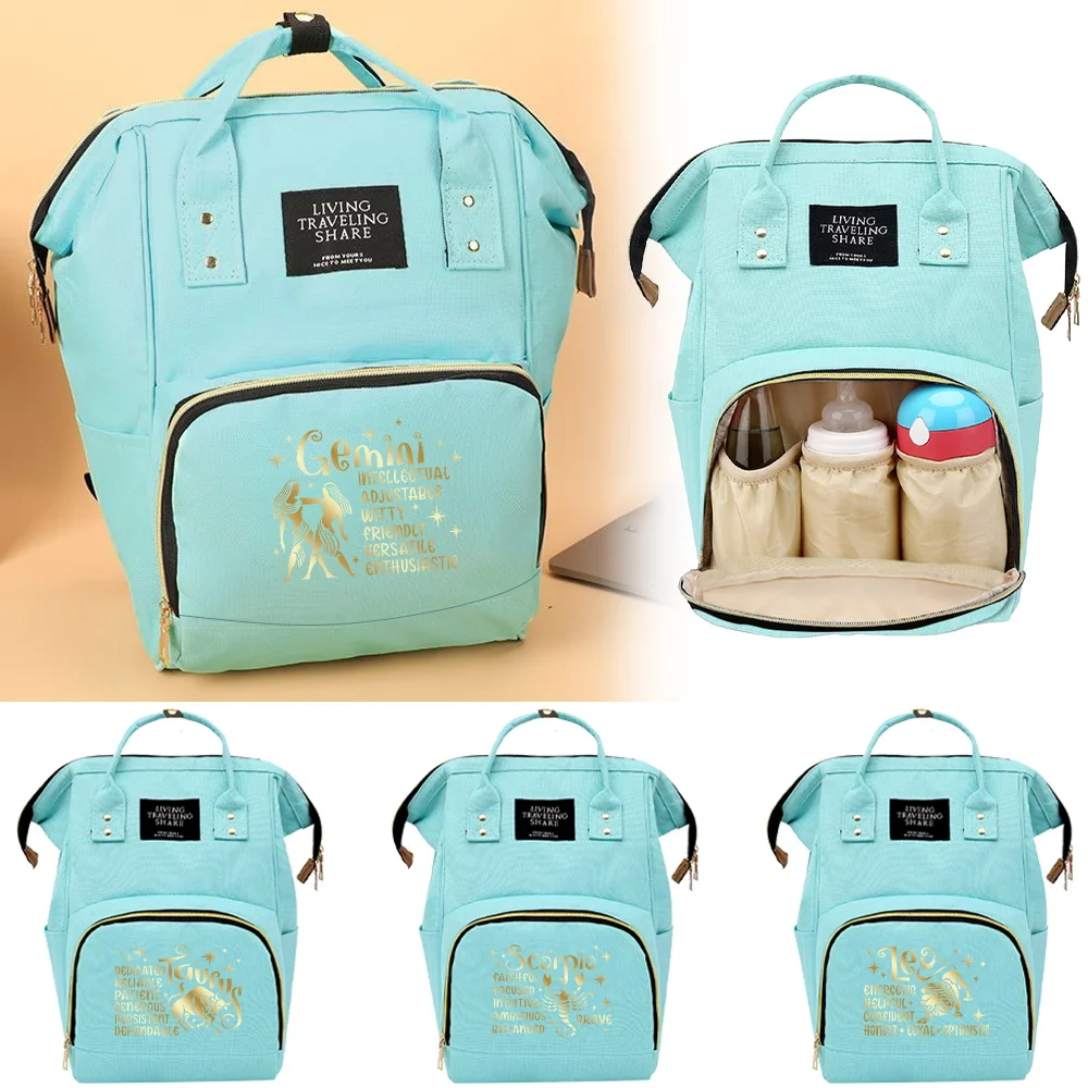 

Mommy Diaper Bags Newborn Changing Mat Outdoor Travel Bag Convenient Large Capacity Milk Bottle Organizer Star Printing Series