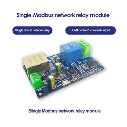 DC7-28V Ethernet Relay Network Relay Switch Modbus RTU Single Channel Network Relay Module LAN Control 1 Channel Output