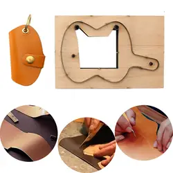 Key Case Templates Wood Leather Cutter Mold Key Bag Cutting Die DIY Leather Cutting Dies Leather Craft Leather Key Case Template