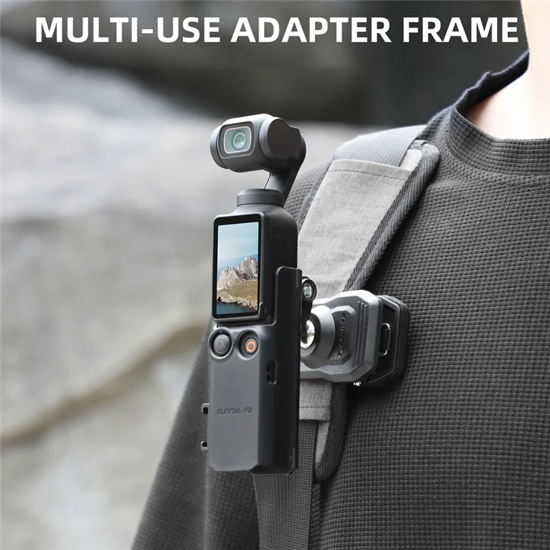 AC57-SUNNYLIFE For Pocket 3 Expansion Adapter Protective Bezel Extension Handle Cold Shoe Adapter Bracket Accessory