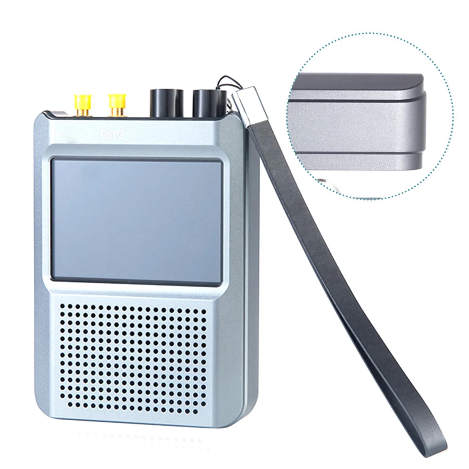 For Malahit DSP2 Malachite Receiver Radio With 5000mAh Rechargeable Battery Adjustable Filter Malachite Radio