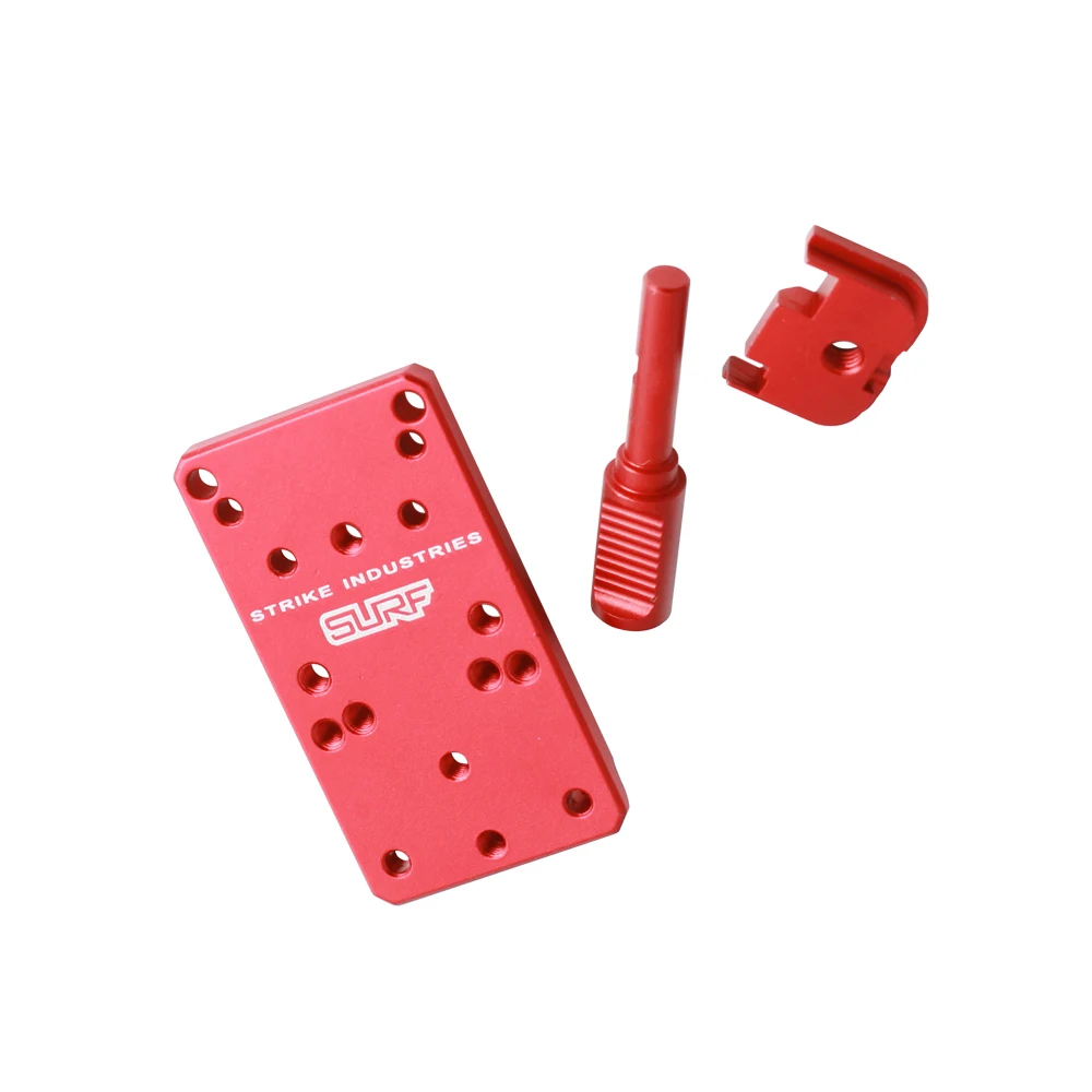 Âmbito Universal Reflex Mount Plate Base, Glock 17, 19, 22, 23, Visão traseira, Pistola, Ponto vermelho