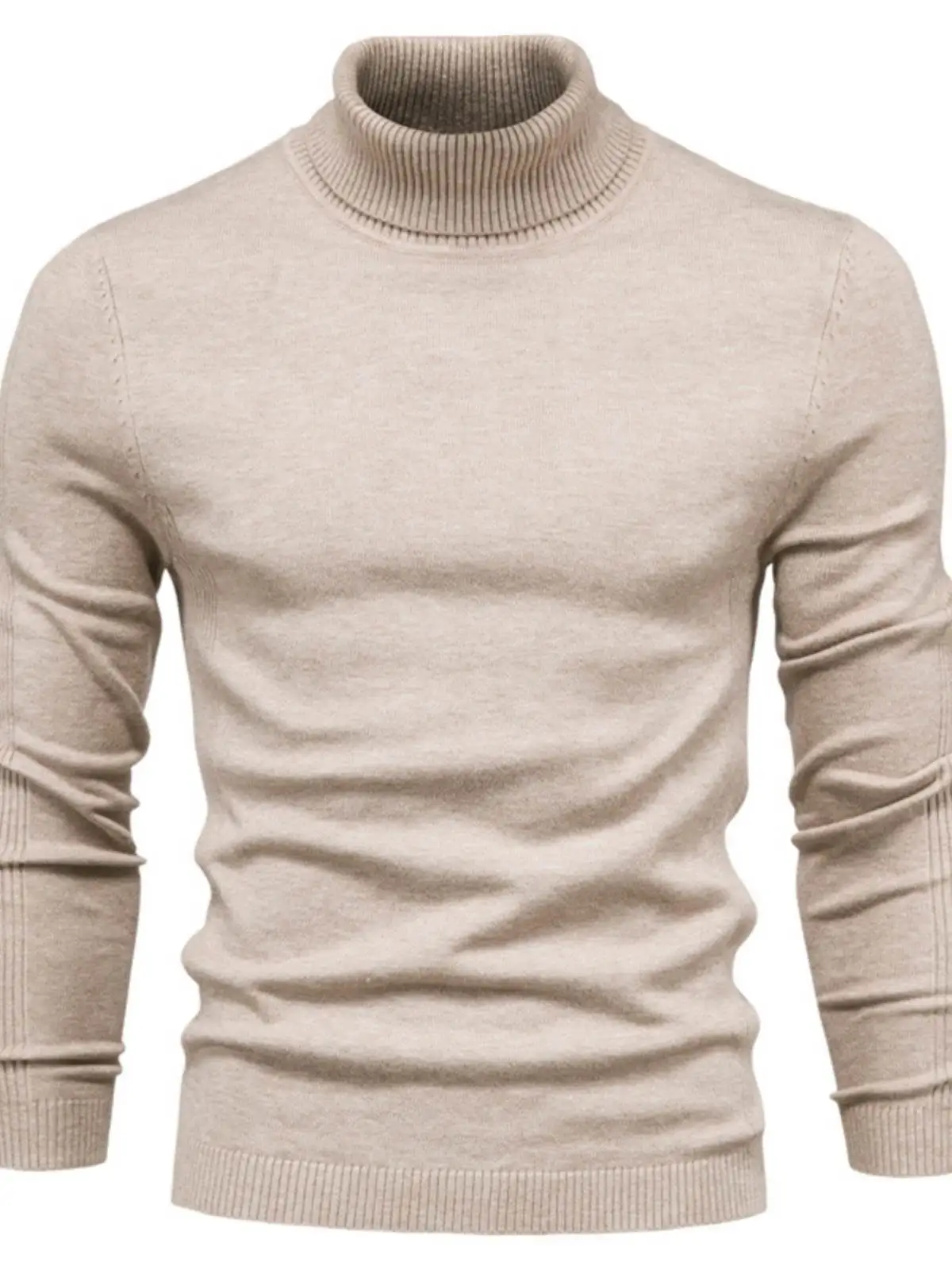 

Autumn Winter New Sle Men's Casual Color Overhead Knitwear Slim Fit High Collar Long Sve Faion Urban Youth Sweater