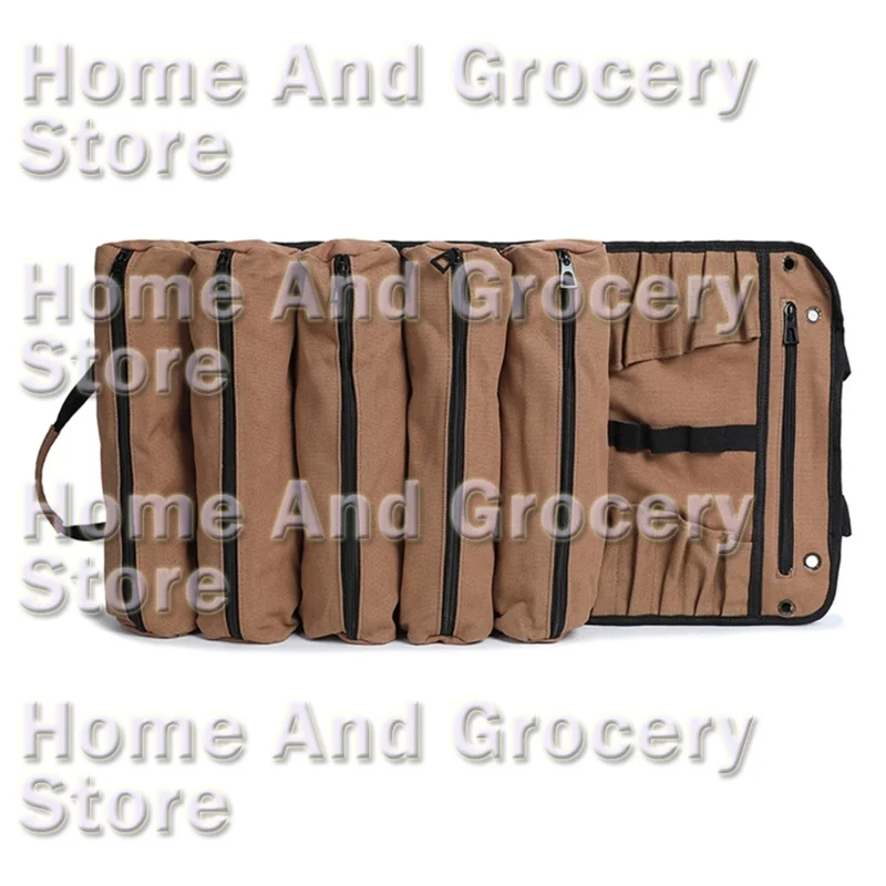 

ANENG HOT SALE Solid Roll UP Tool Bag Canvas Tool Organizers Roll Up with Hanging Design for Car Trunk Garage Use Storage Case