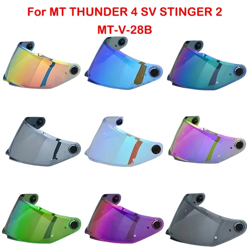 Helmet Visor for MT THUNDER 4 SV STINGER 2 MT-V-28B Replacement Helmet Shield Glasses Goggles Screen Helmet Part Accessories