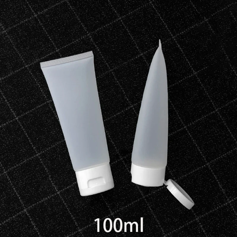 100g Matte Cosmetic Container 100ml Cleanser Lotion Refillable Squeeze Bottle Aloe Cream Travel Packaging Plastic Tube Empty