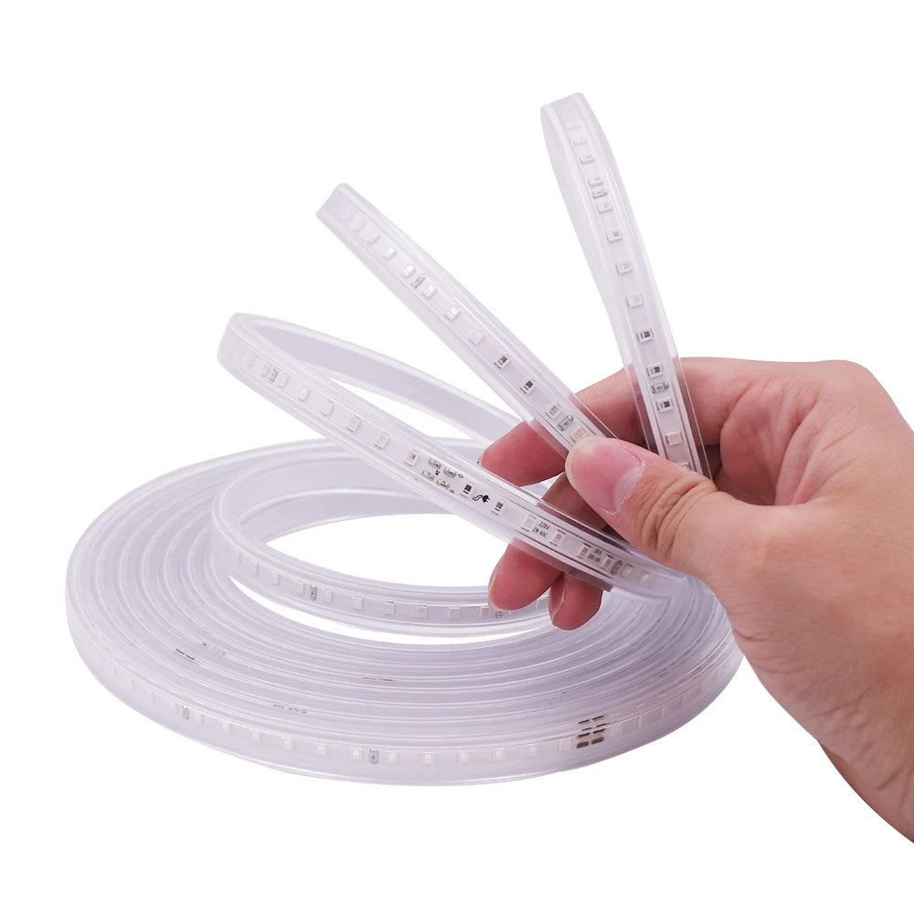 1M-20M Tuya WiFi Dimmable LED Strip Light 110V 220V Waterproof 2835 120LEDs/m Flexible LED Tape Light with 23Key Remote Control