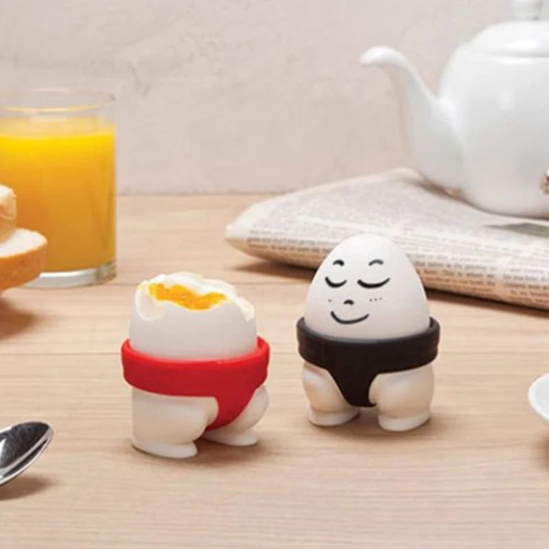 2pcs Playful Japanese Sumo Design Egg Cups Egg Holder Soft And Hard Boiled Egg Cup Holders Majestic Egg Cup Multipurpose Kitchen