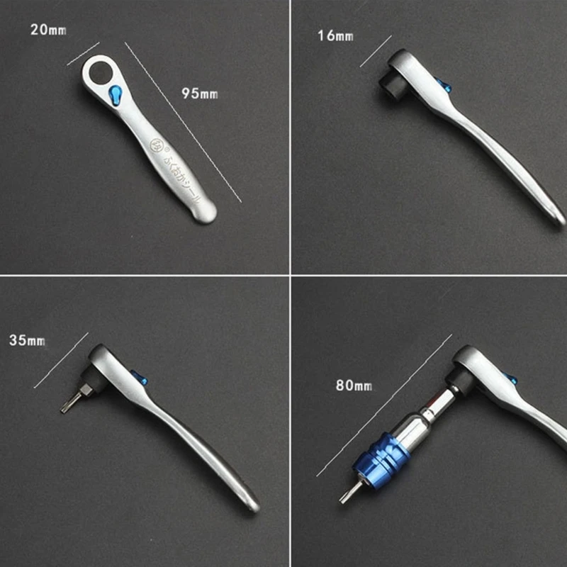 K1KA Mini Ratelsleutel Schroevendraaier Bit Set Multifunctionele Speciaal Gevormde Slotted