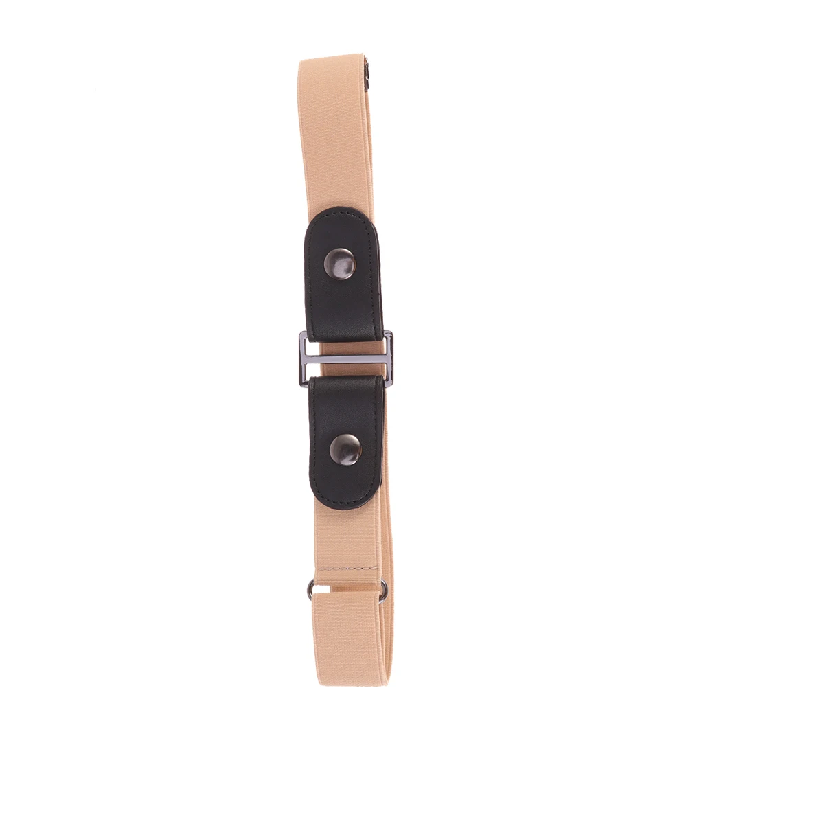 

1pc Elastic For Stretch Stretch Belt No Buckle Durable Waist Belt For Pants Jeans Men Kids Fashion Accessory Khaki