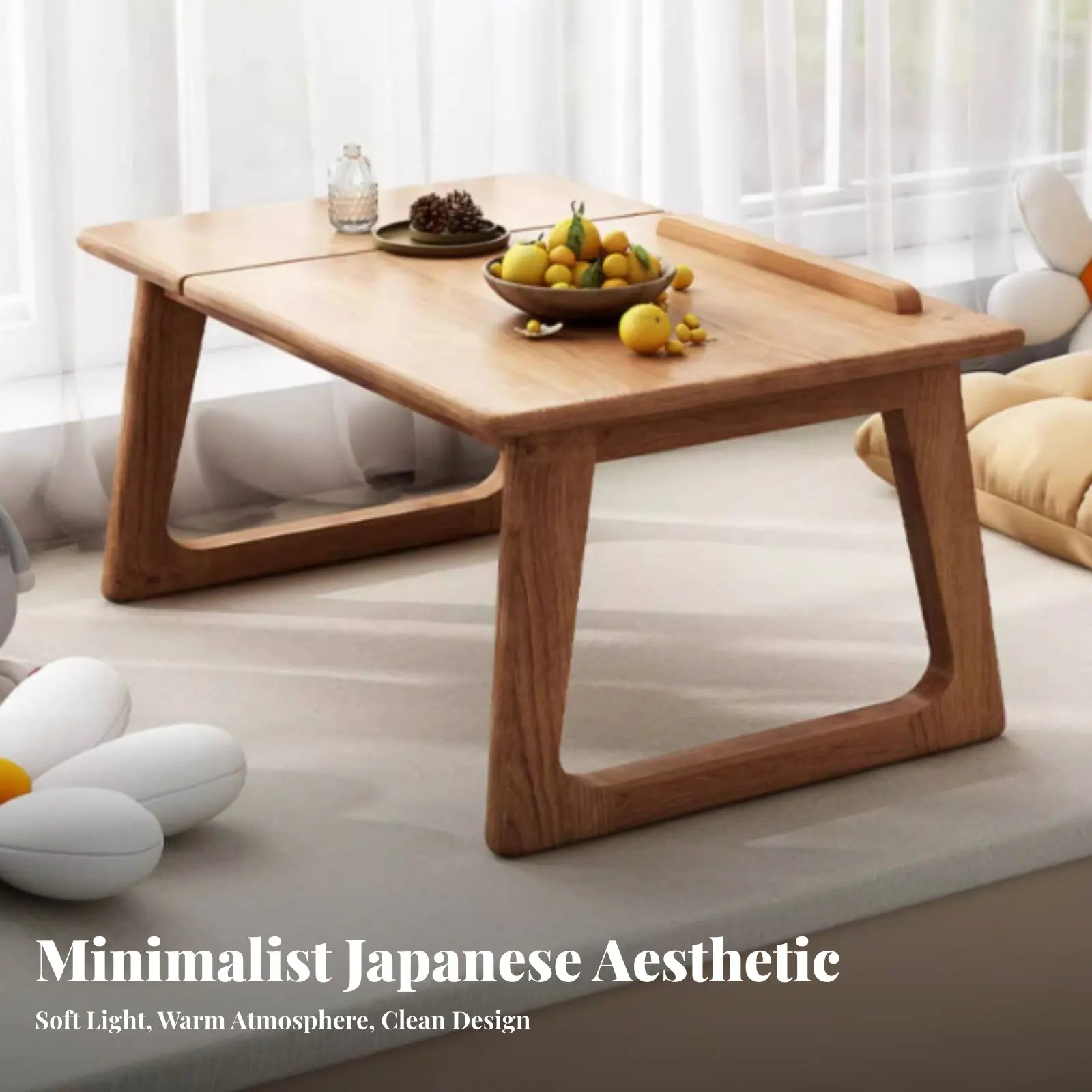 

Складной напольный стол в японском стиле, регулируемый, портативный, многофункциональный для студентов, взрослых, для угла у окна