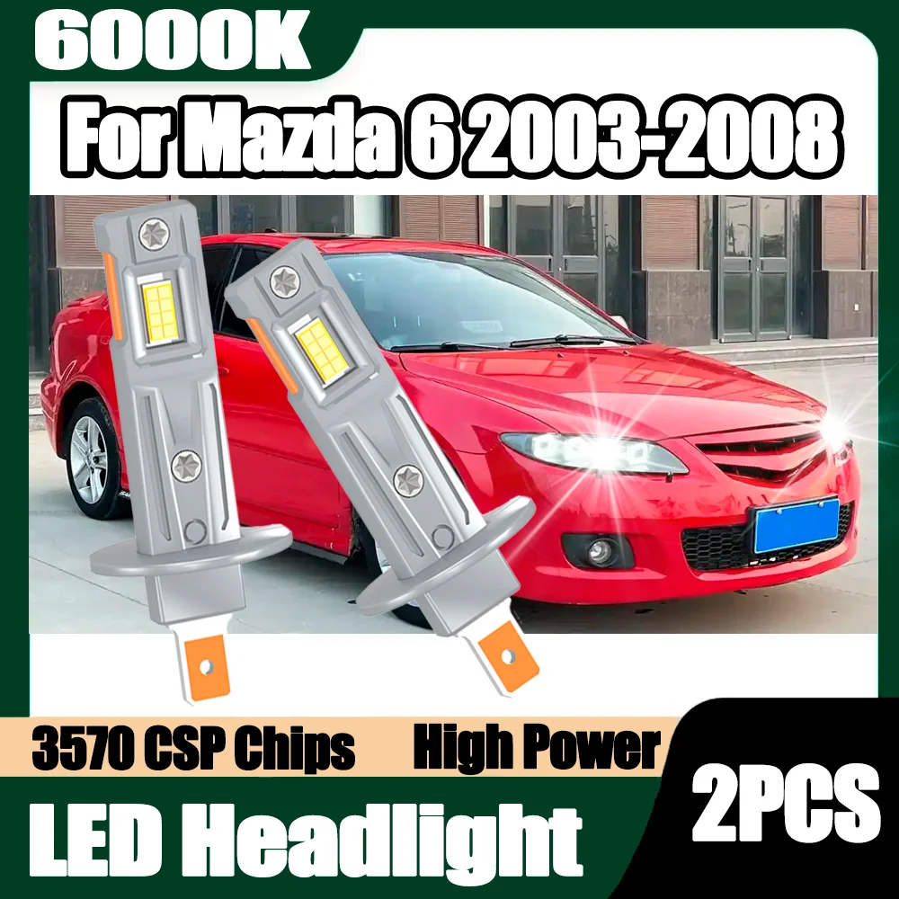 

30000LM High Power 6000K Super White LED Headlights Car Bulbs 3570 CSP Chips 12V 24V For Mazda 6 2003 2004 2005 2006 2007 2008