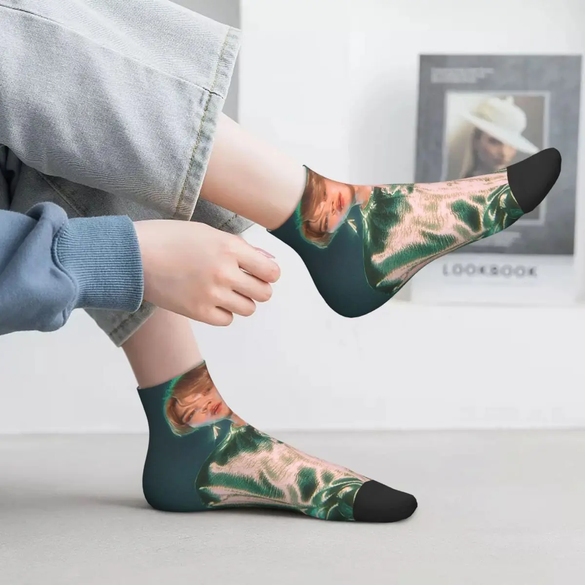 

Эстетические носки Jimin 90-х годов, чулки высокого качества в стиле Харадзюку, всесезонные носки, аксессуары для мужчин и женщин, подарок на день рождения