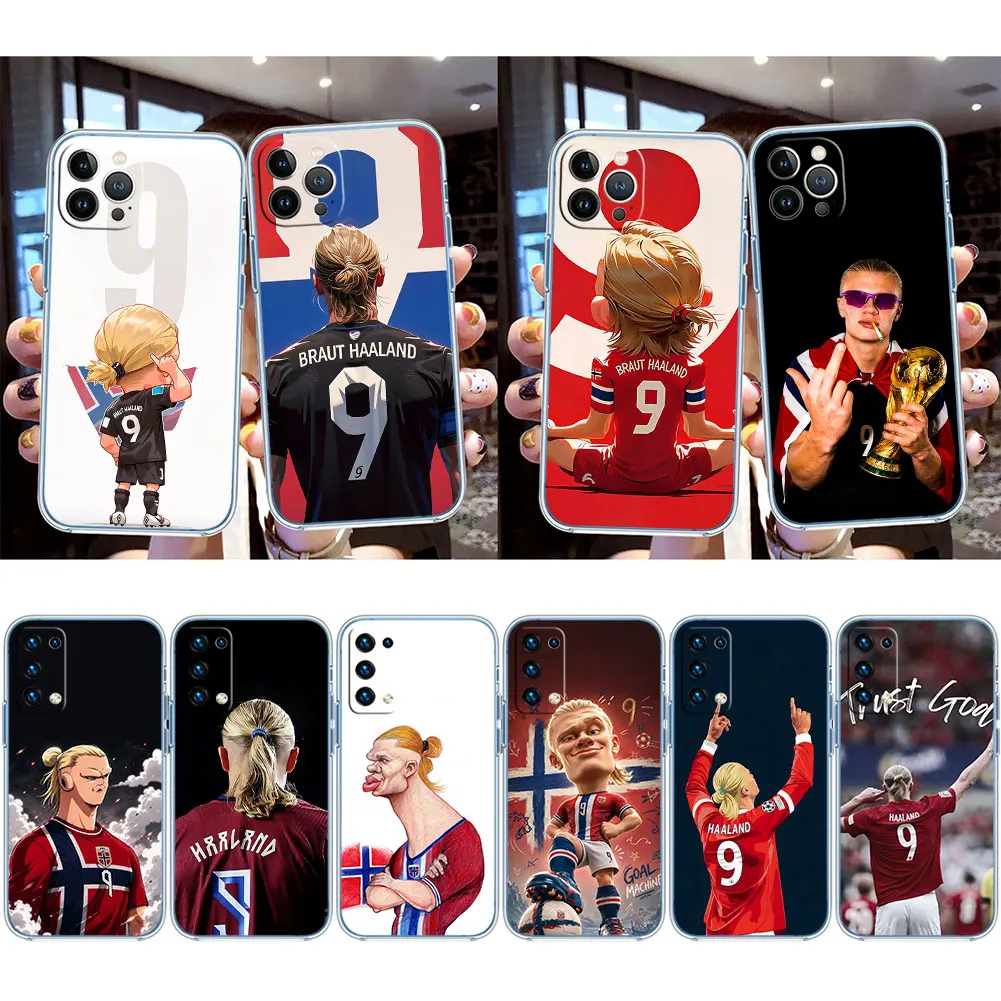HU11 H-Haalands Transparent Phone Case for Samsung Galaxy A04 A04S A14 A23 A34 A54 M23 M33 M52 M53